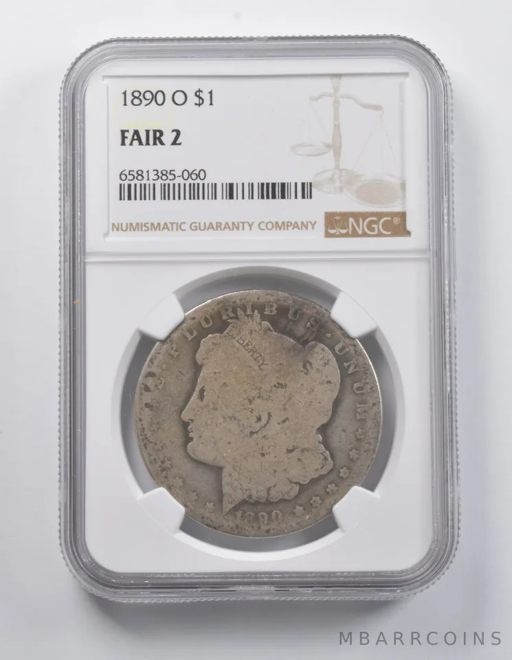 FAIR 2 1890-O Morgan Silver Dollar NGC *6905
