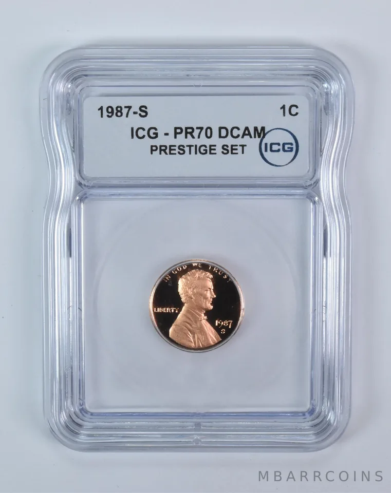 1987-S Lincoln Memorial Cent Prestige Set PR70 DCAM ICG