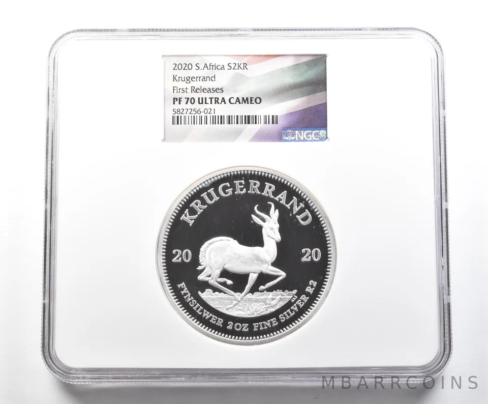 2020 South Africa 2 Silver Krugerrand First Releases PF70 UCAM NGC *3210