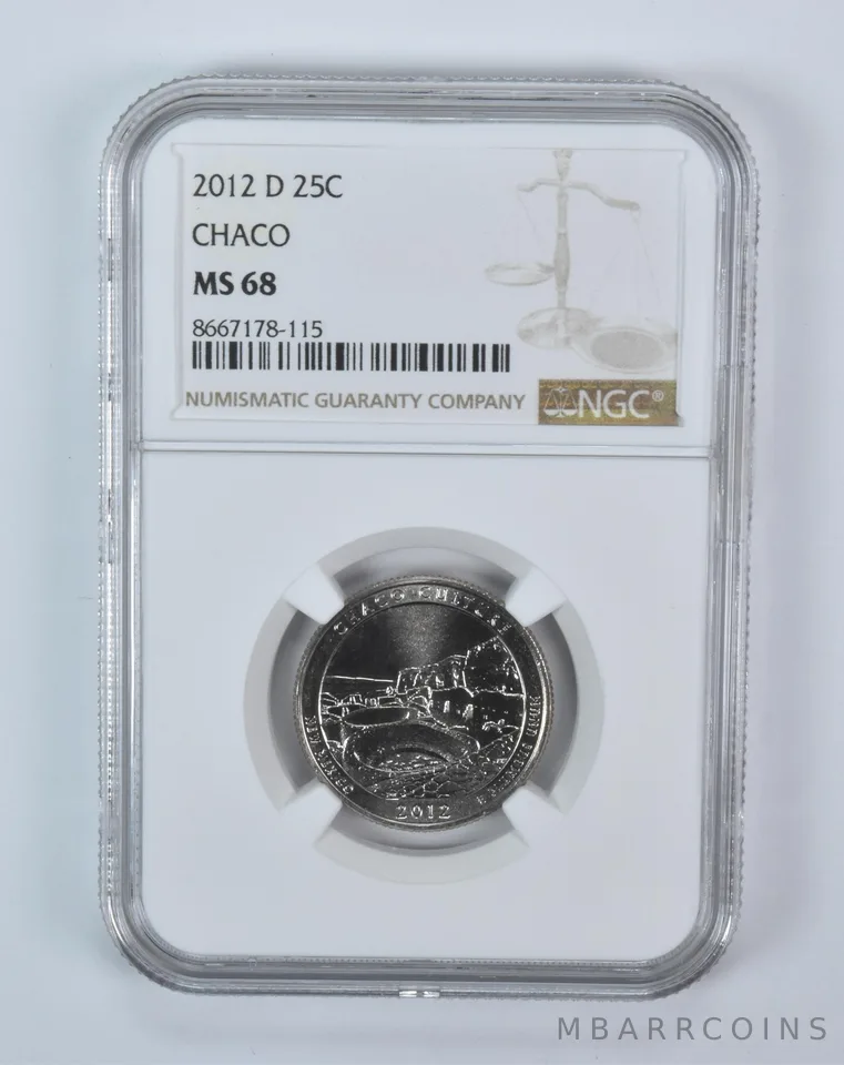 2012-D Washington Quarter ATB Chaco MS68 NGC