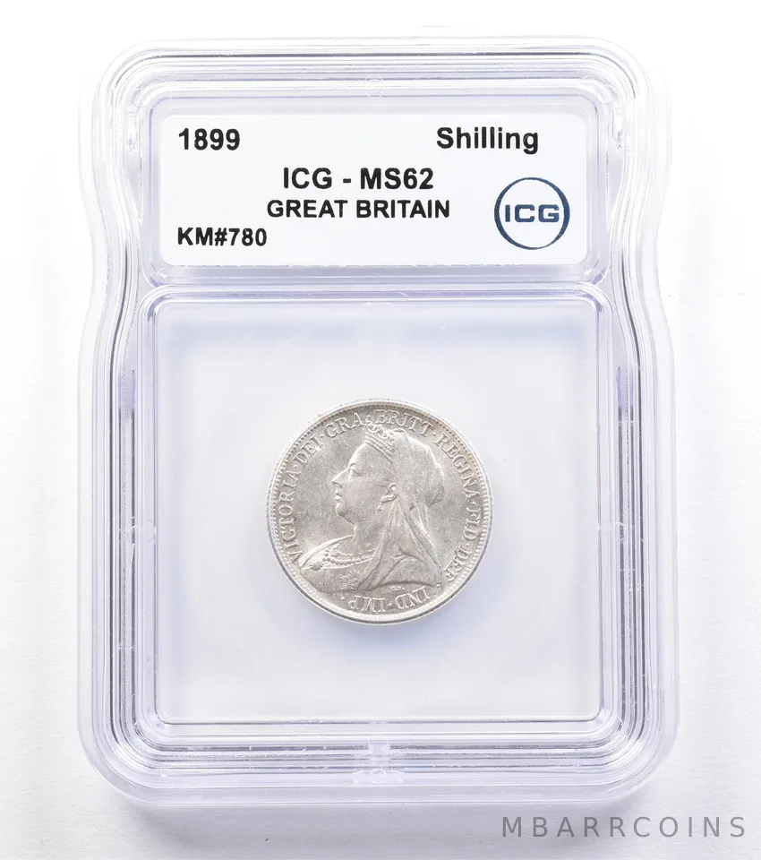 1899 Great Britain Shilling KM#780 MS62 ICG *1800