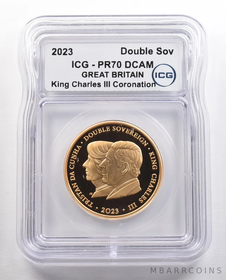 2023 Great Britain Gold Double Sovereign Charles III Coronation PR70 ICG *4411