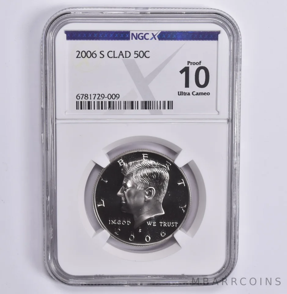 2006-S Kennedy Half Dollar CLAD Proof 10 NGC X NGCX