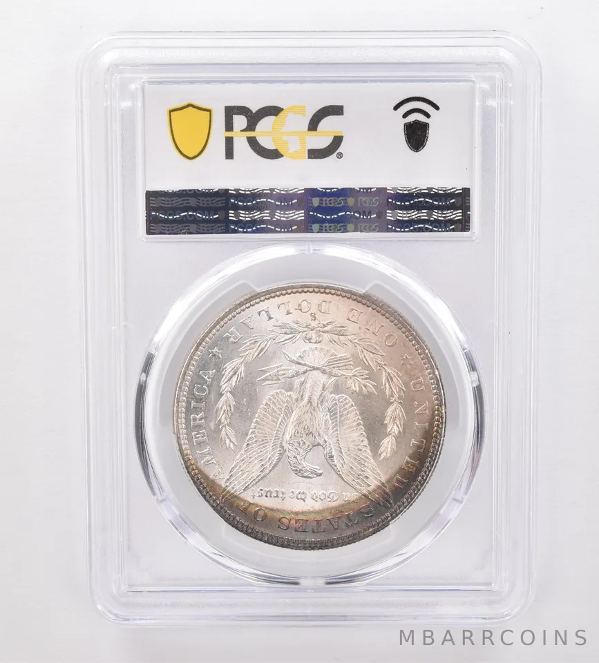 1880-S Morgan Silver Dollar MS61 PCGS Peripheral Tone a9991