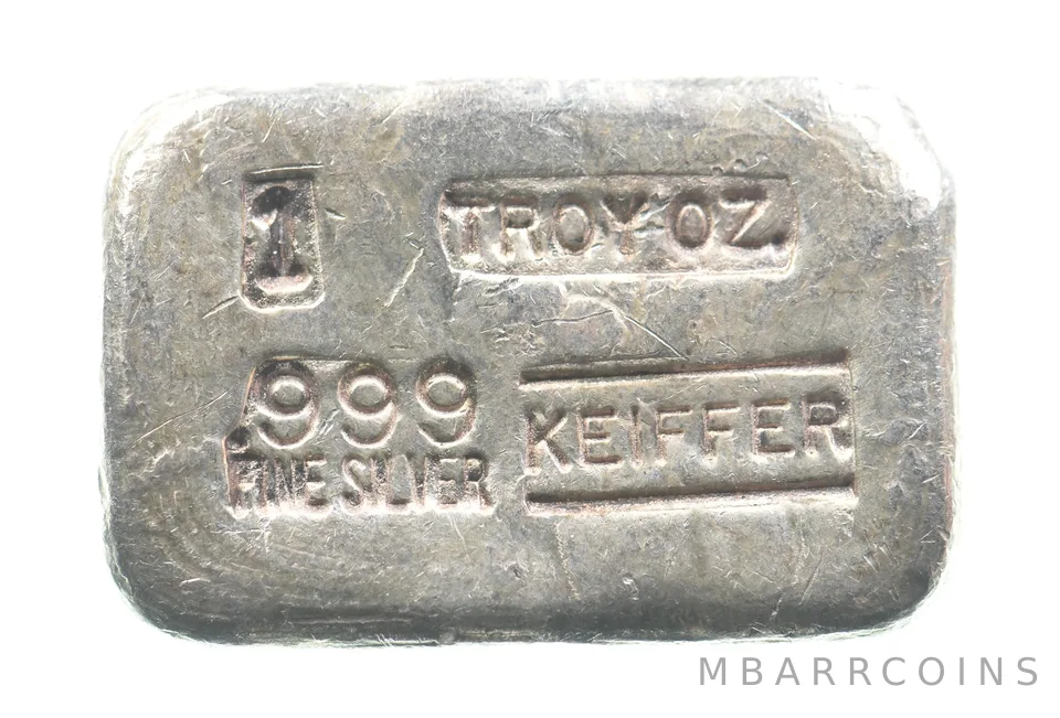 1 Troy Oz Silver Bar Keiffer *0755