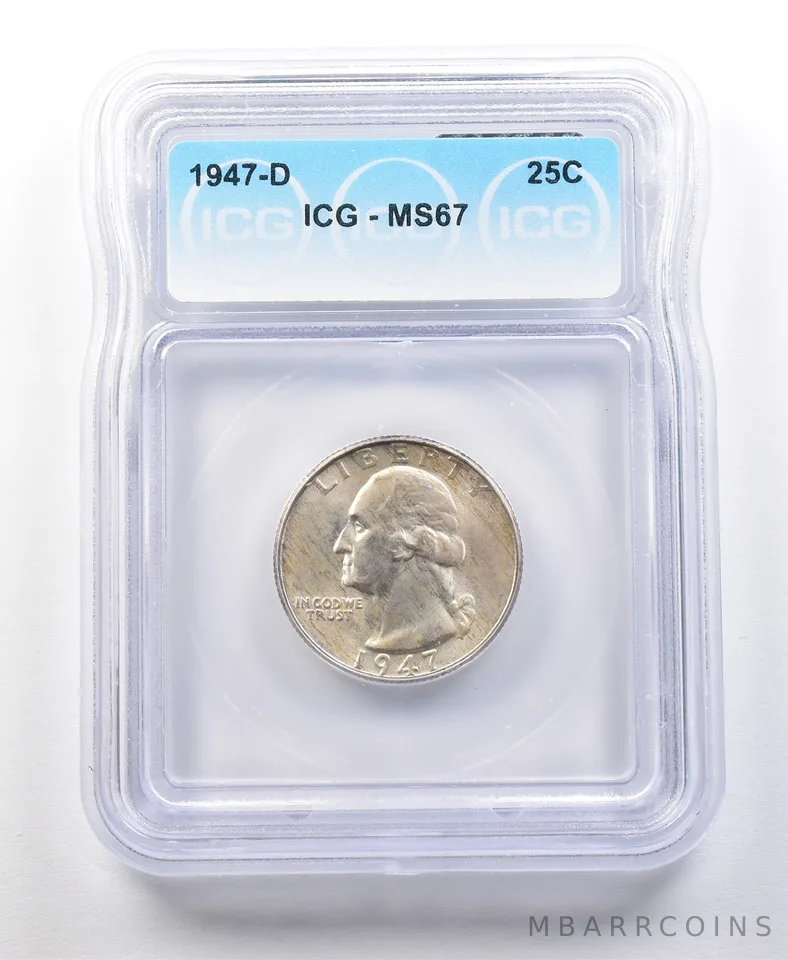 1947-D Washington Quarter MS67 ICG *0060
