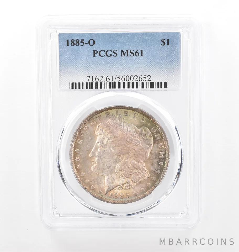 1885-O Morgan Silver Dollar MS61 PCGS Beautiful Tone *2090
