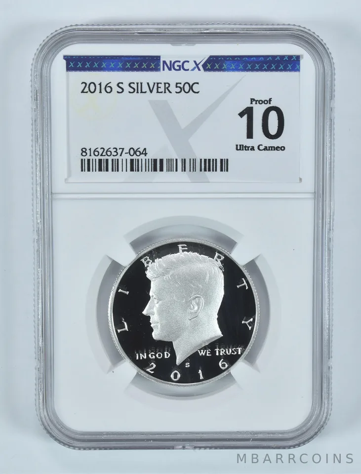 2016-S Kennedy Half Dollar Silver Proof 10 UCAM NGC X NGCX