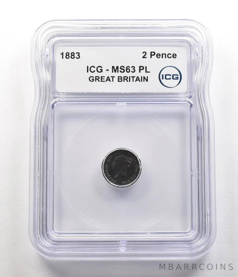 1883 Great Britain 2 Pence MS63 PL ICG *6767