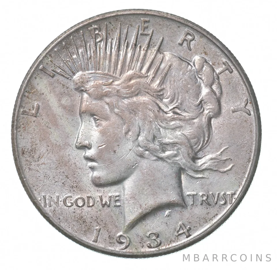 1934-S Peace Silver Dollar a4493