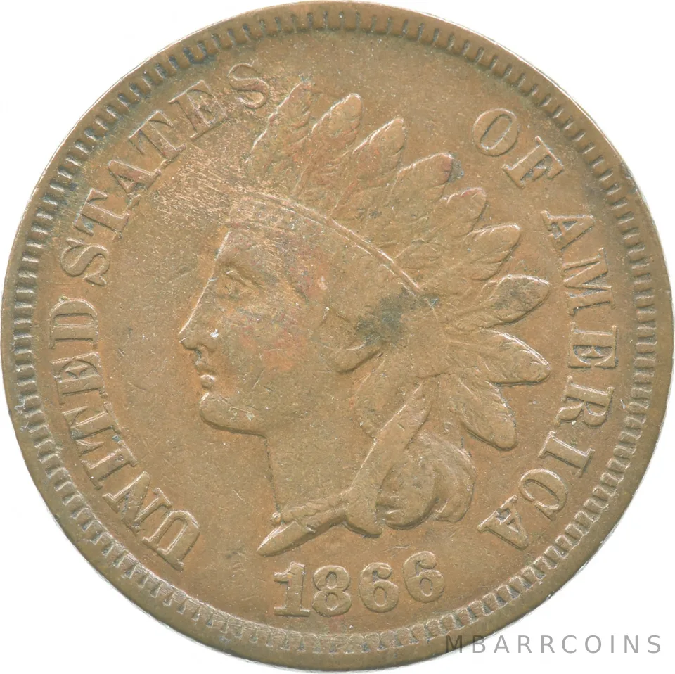 1866 Indian Head Cent a8982
