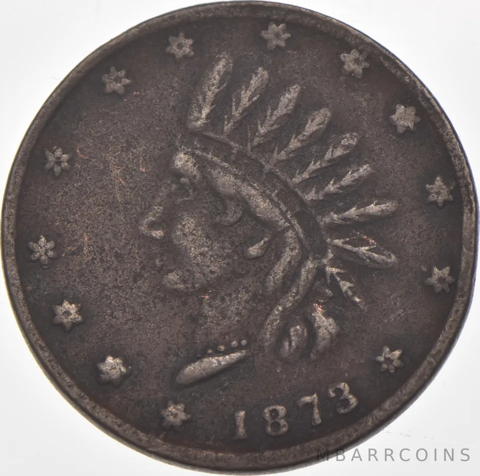 1873 James & French Civil War Token R-6 OH 170B *7467
