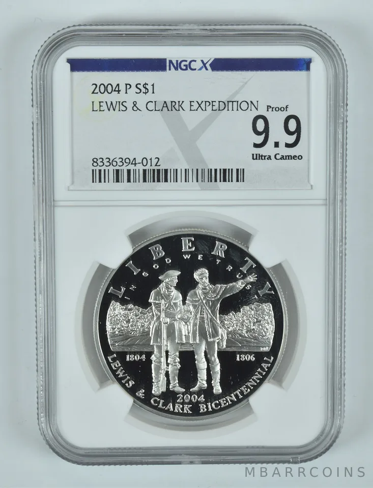 2004-P Lewis & Clark Commemorative Silver Dollar Proof 9.9 UCAM NGC X NGCX