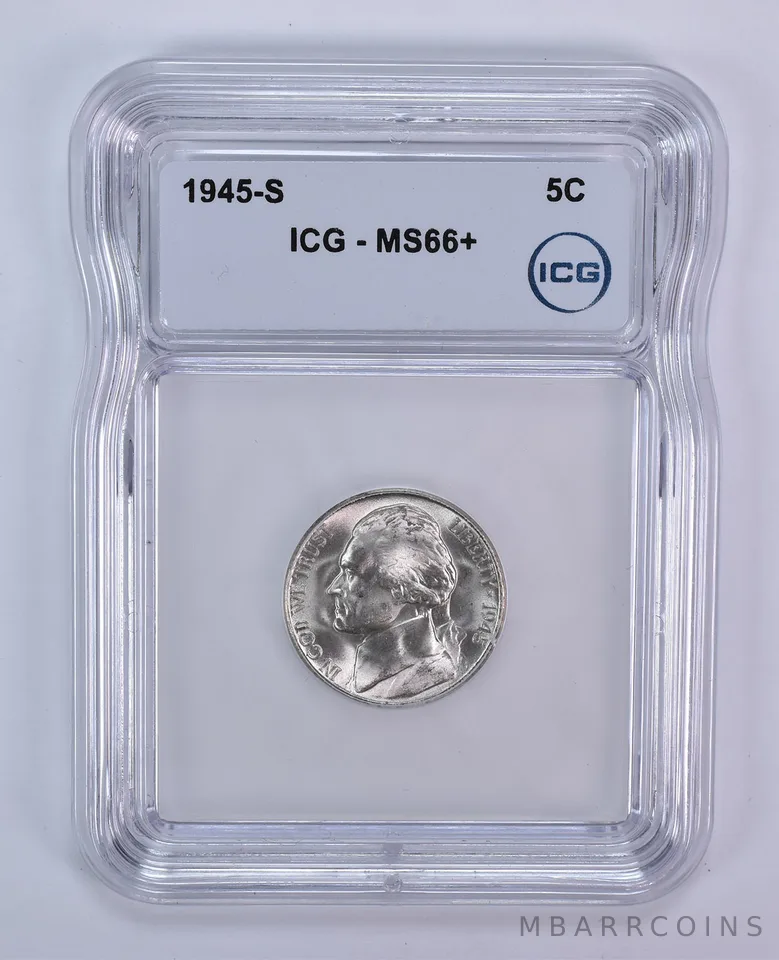 1945-S Jefferson Nickel MS66+ ICG