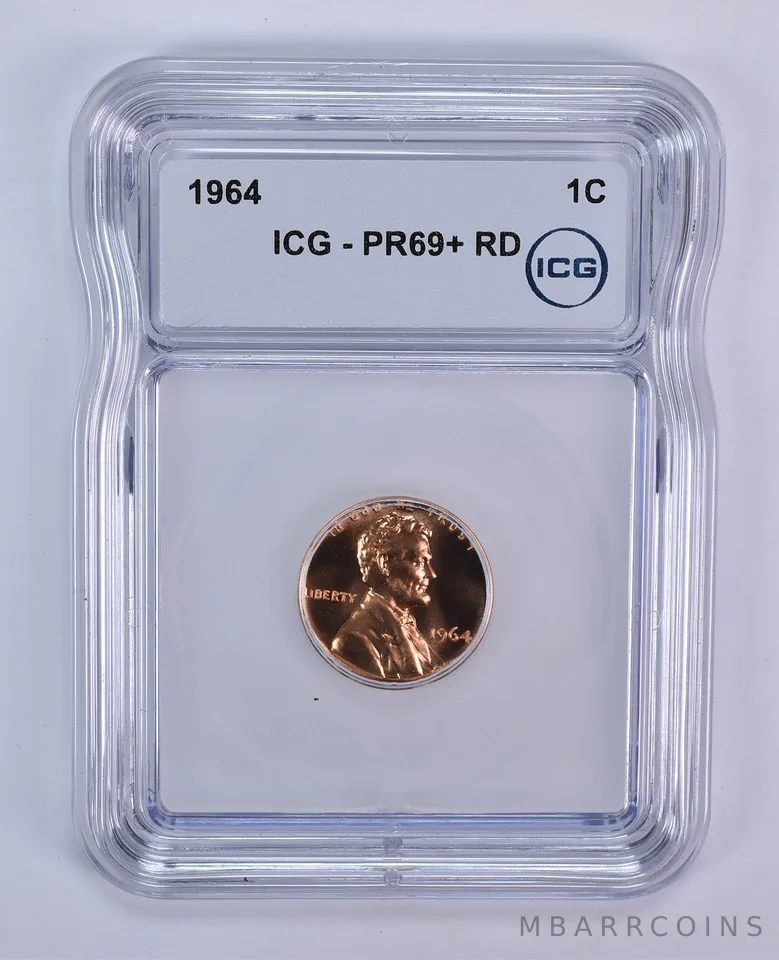 1964 Lincoln Memorial Cent PR69+ RD ICG