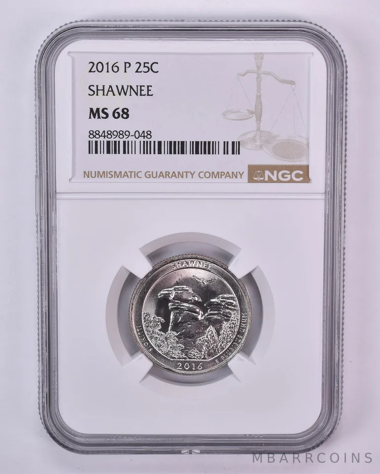 2016-P Washington Quarter ATB Shawnee MS68 NGC