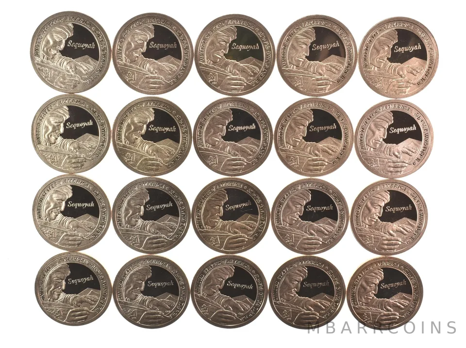 (20) 2017-S Sacagawea $1 Proof ROLL Sequoyah