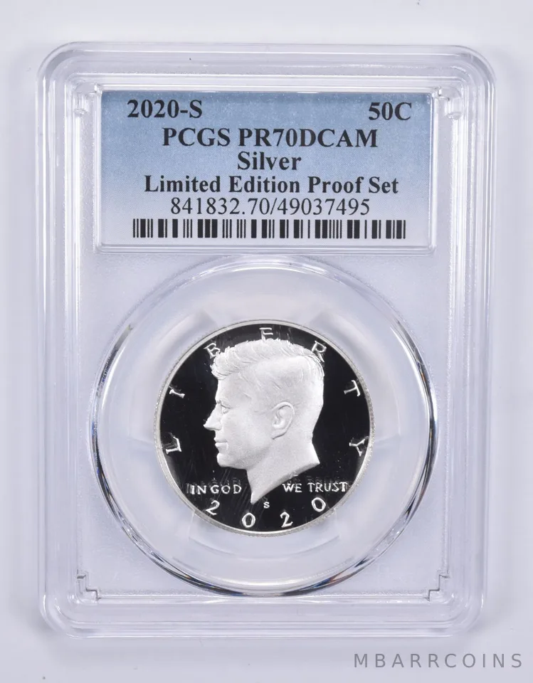 2020-S Kennedy Half Dollar Silver Limited Edition Proof Set PR70 PCGS