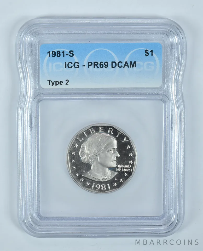 1981-S Susan B Anthony $1 Type 2 PR69 DCAM ICG