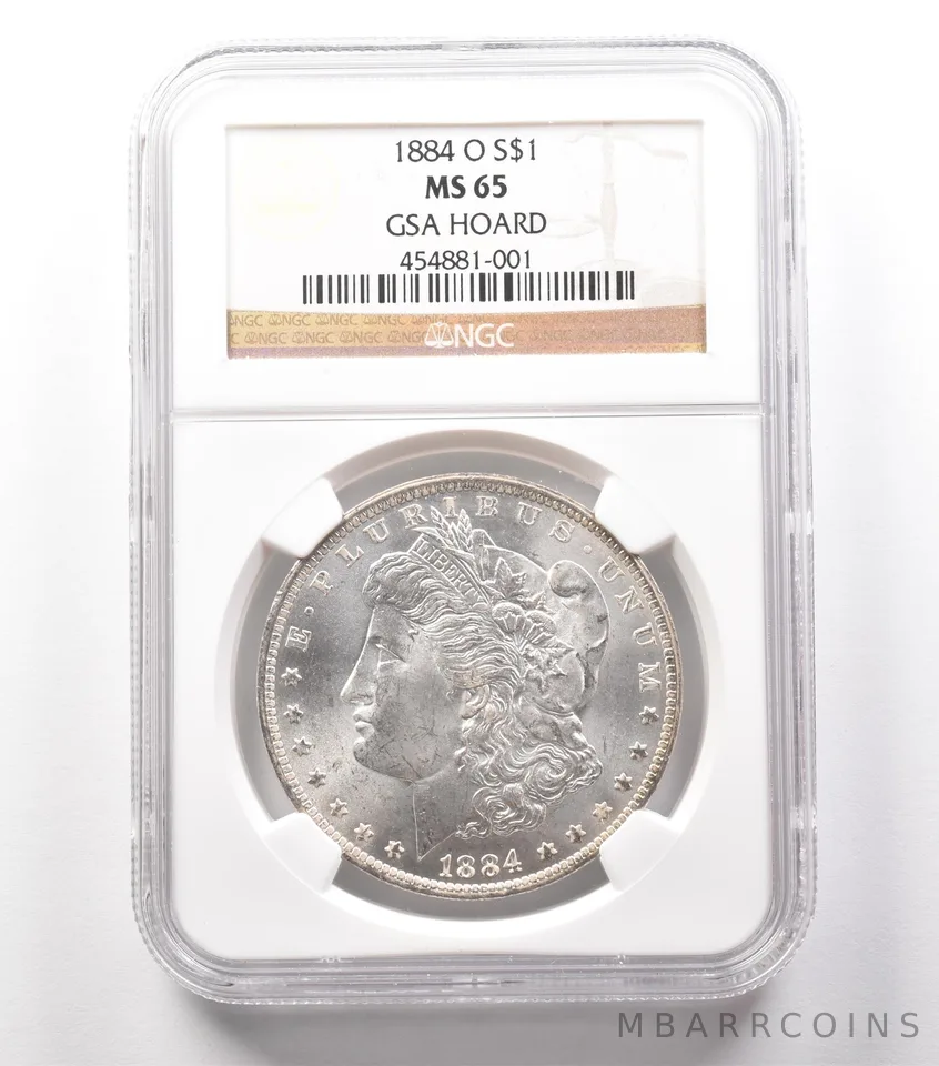 1884-O Morgan Silver Dollar GSA Hoard MS65 NGC *2451