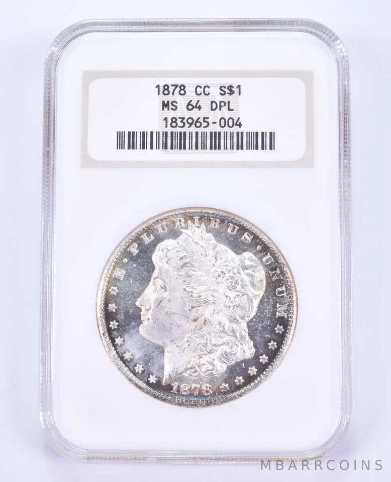 MS64 DPL 1878-CC Morgan Silver Dollar - Graded NGC a8504