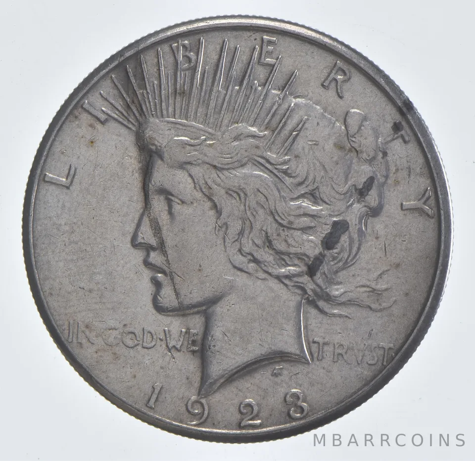 Better - 1923-S Peace Silver Dollar - 90% US Coin *653
