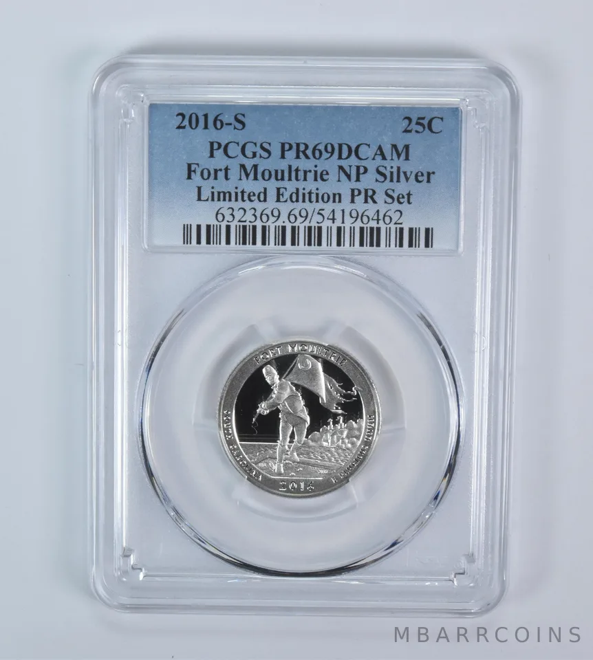 2016-S Washington Quarter ATB Fort Moultrie Silver LE Set PR69 DCAM PCGS