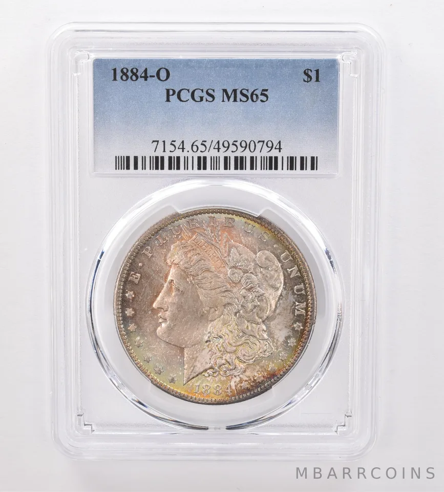 1884-O Morgan Silver Dollar MS65 PCGS Beautiful Tone *9989