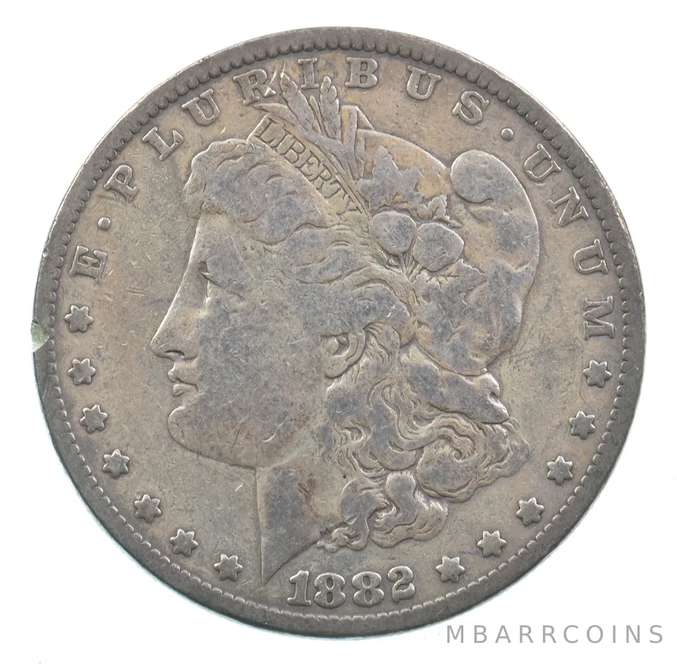 Early - 1882 Morgan Silver Dollar - 90% US Coin *004