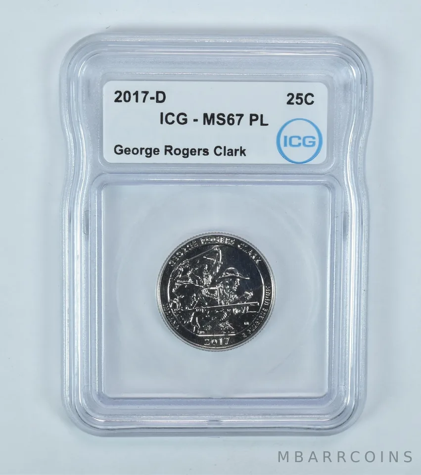 2017-D Washington Quarter ATB George Rogers Clark MS67 PL ICG