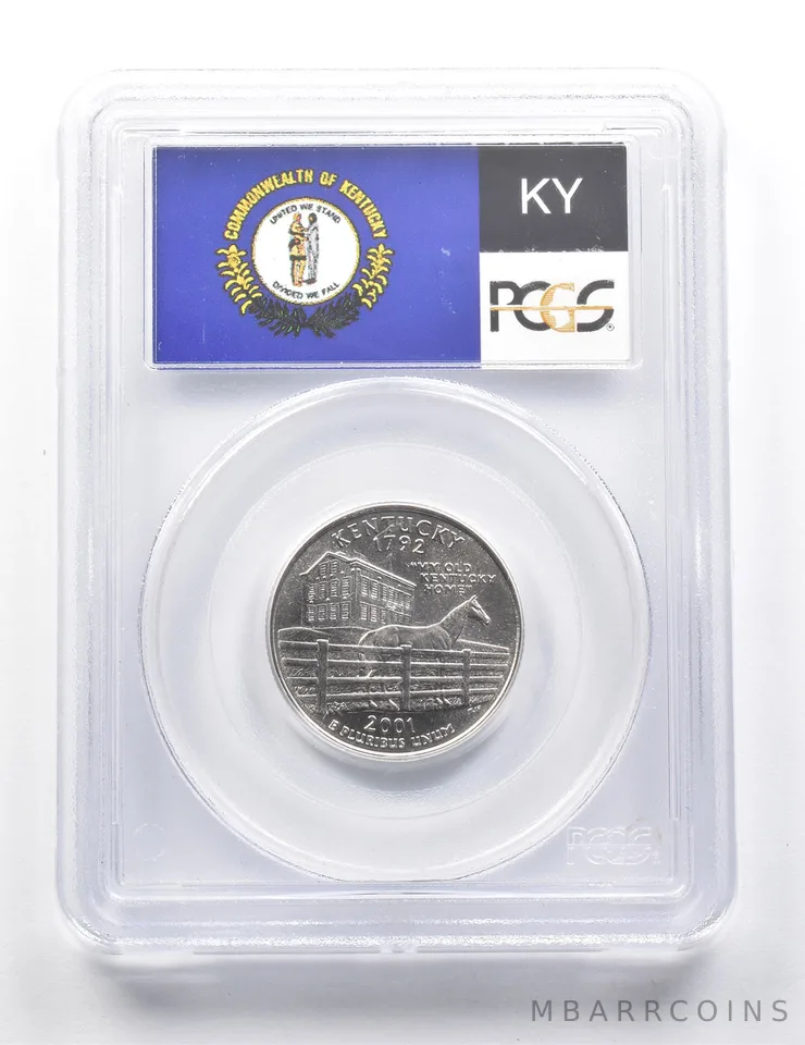 2001-P Washington State Quarter Kentucky MS68 PCGS a9420