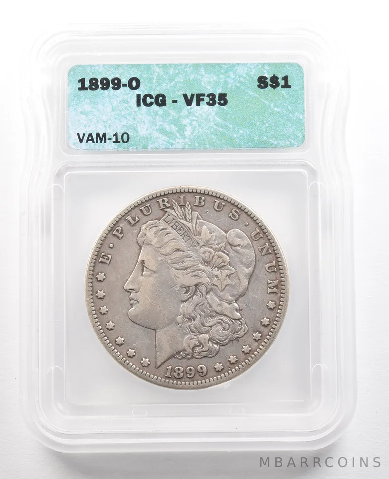 1899-O Morgan Silver Dollar VAM-10 VF35 ICG *6580