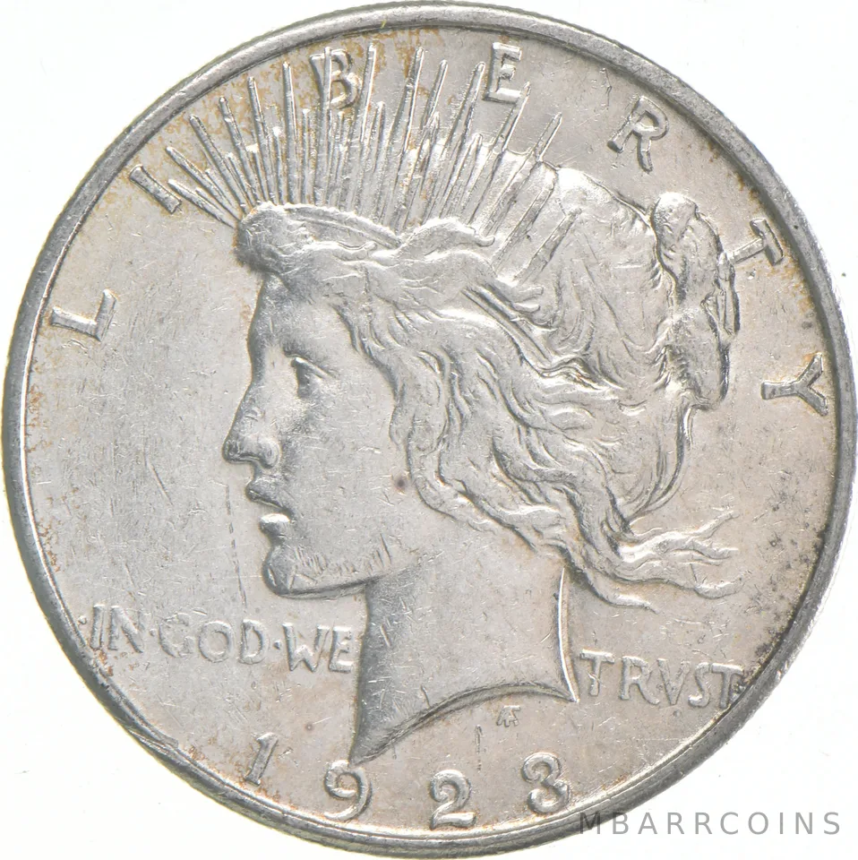 1923-S Peace US Silver Dollar - 90% San Francisco Minted