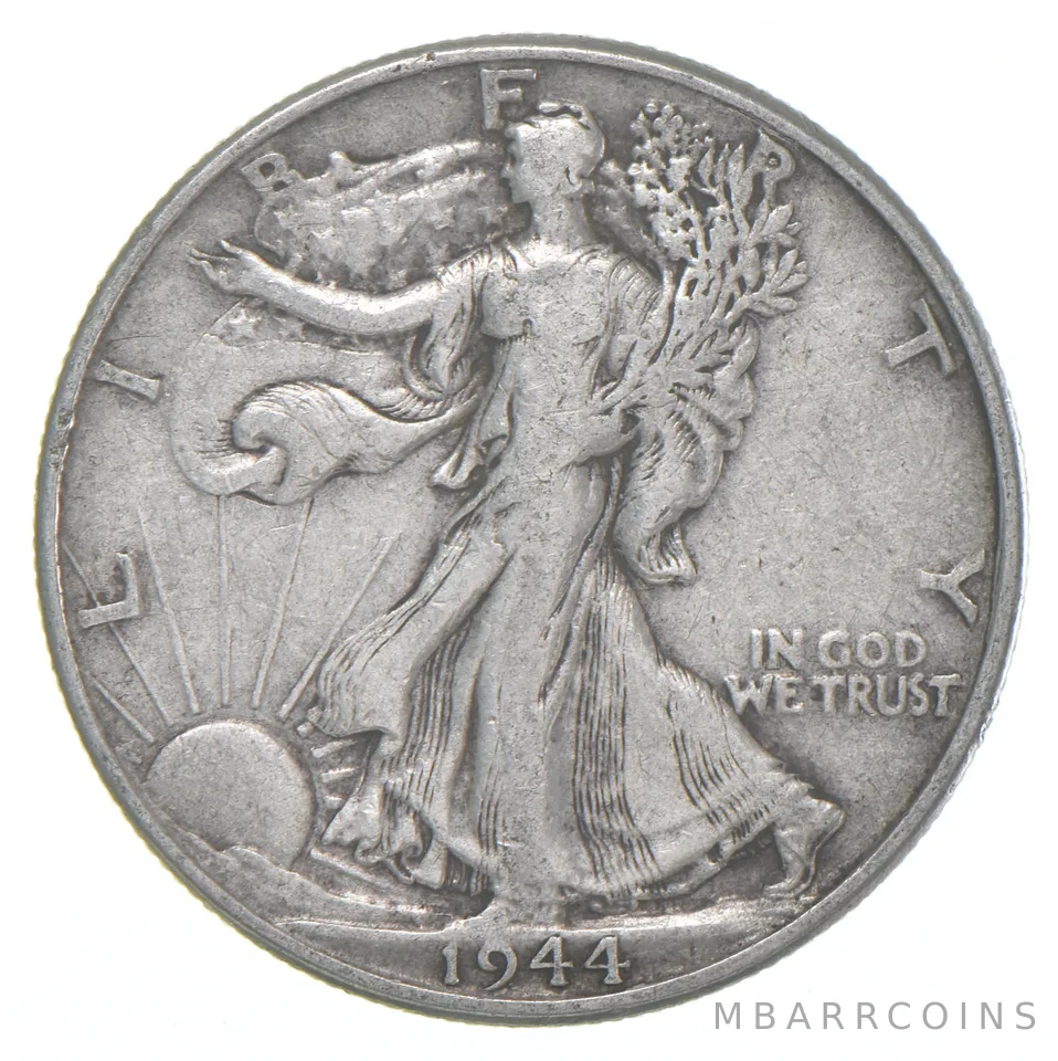 1944 XF Walking Liberty Half Dollar 90% Silver