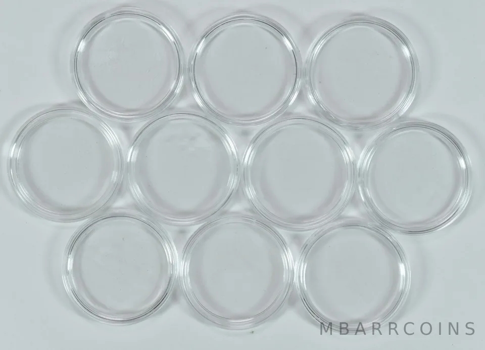 Lot (10) US Mint American Silver Eagle Proof Coin Capsules Fits 1986-2024