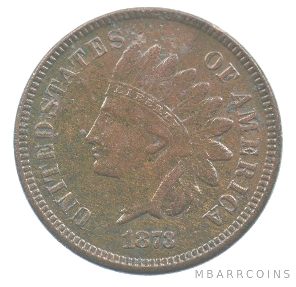 1873 Indian Head Cent Open 3 *0177