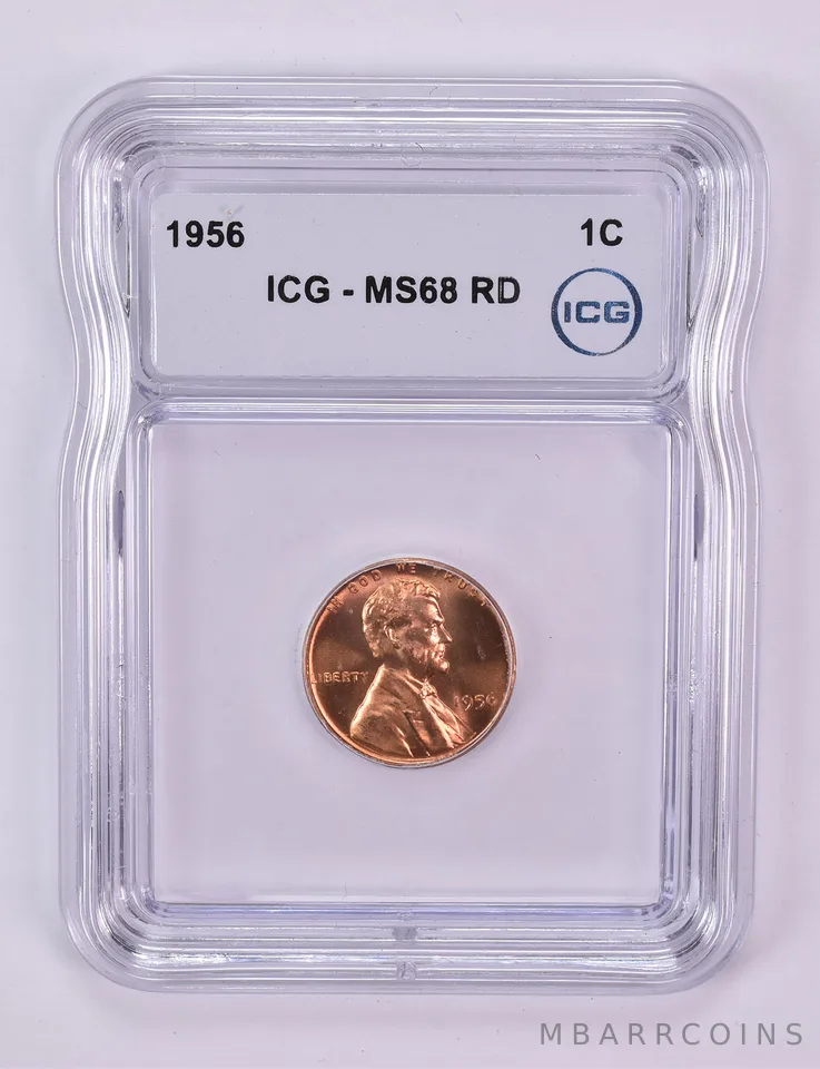 1956 Lincoln Wheat Cent MS68 RD ICG