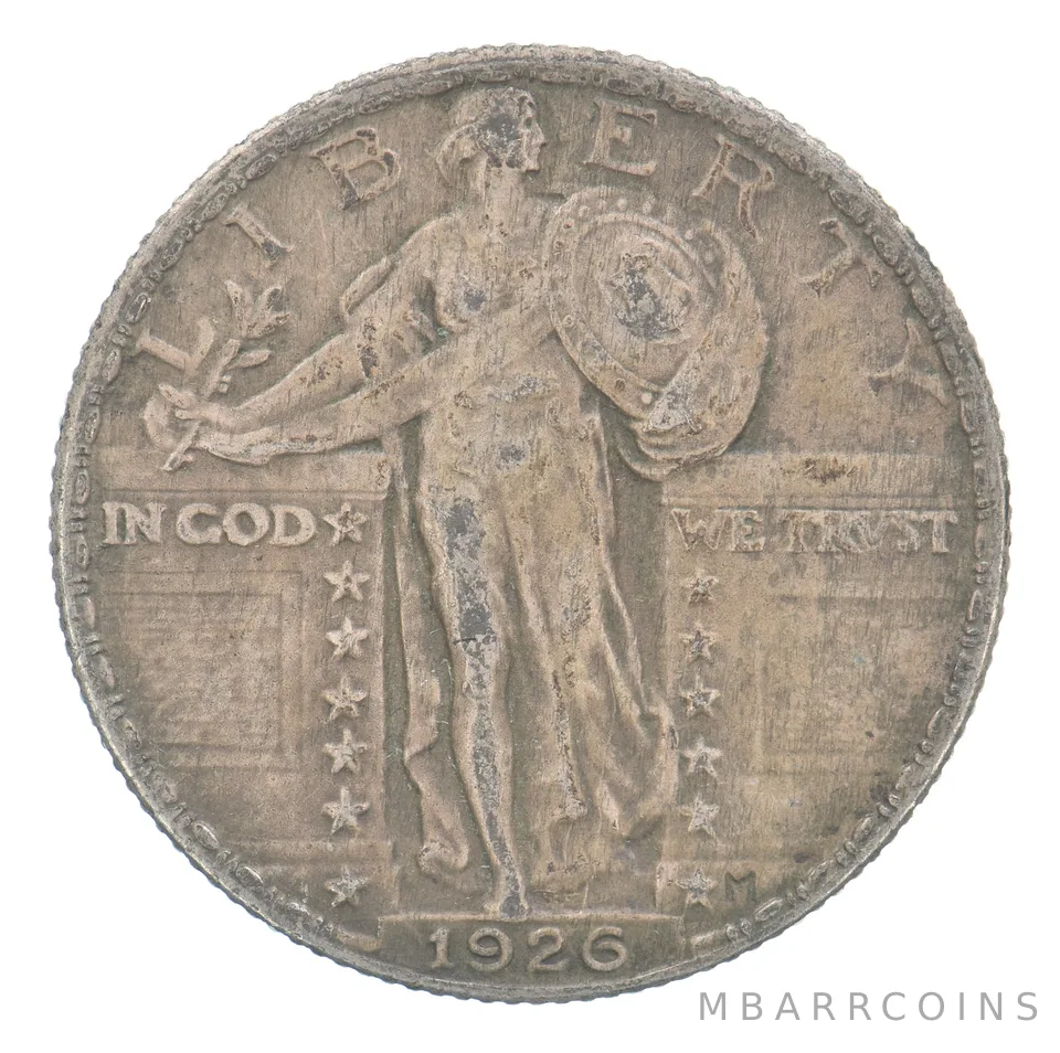 1926 Standing Liberty Quarter Beautiful Tone *9744