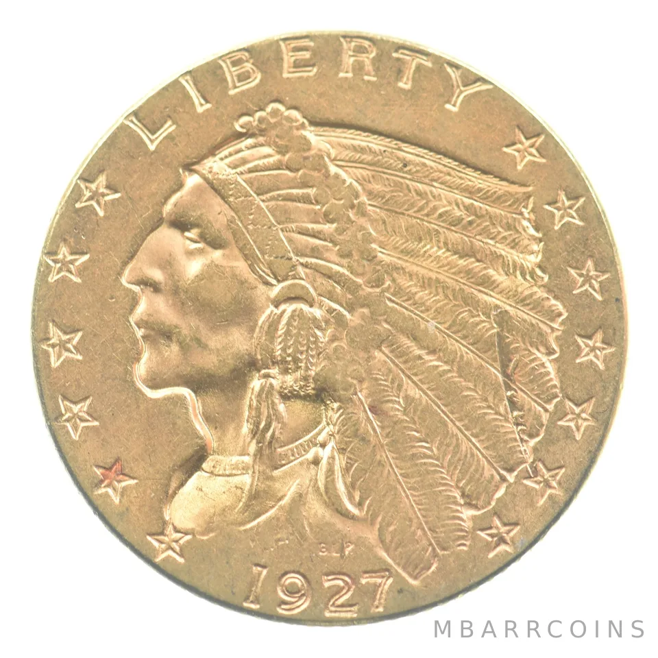 1927 $2.50 Indian Head Gold Quarter Eagle *4779