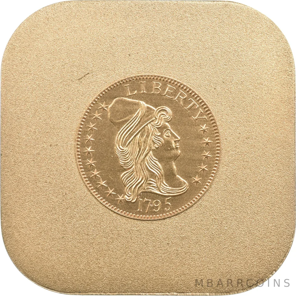 1795 Draped Bust 97.38 Grams 24K Gold Plated Plate Coin a3898