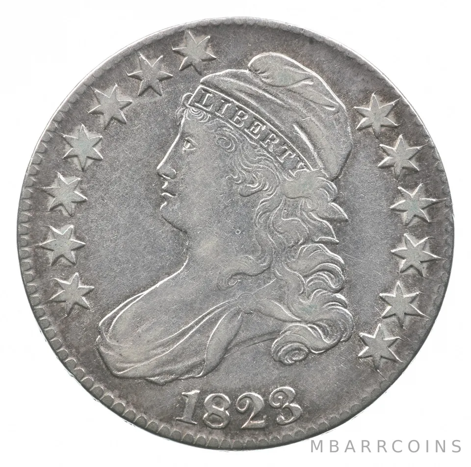 1823 Capped Bust Half Dollar O 103 54 *8913