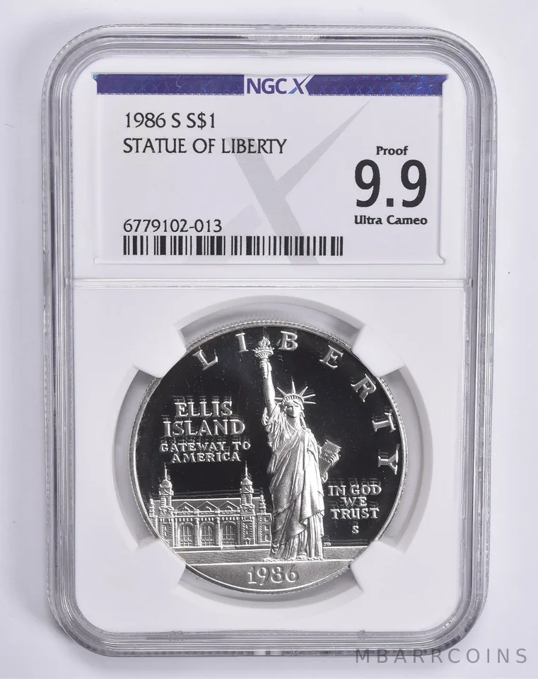 1986-S Statue Of Liberty Commemorative Dollar Proof 9.9 UCAM NGC X NGCX