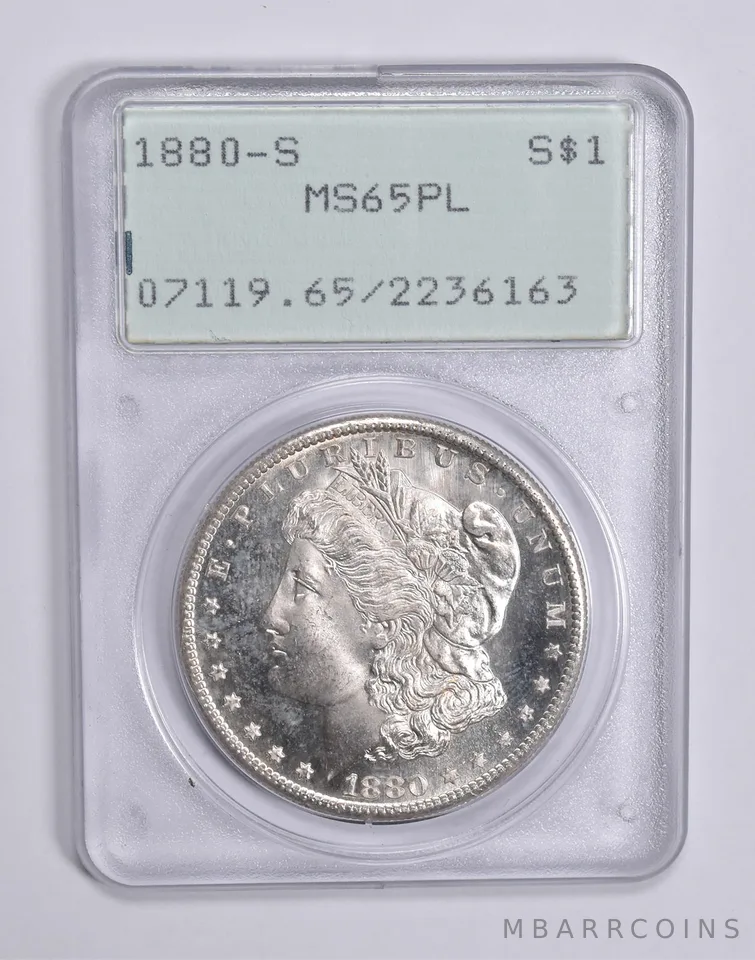 MS65 PL 1880-S Morgan Silver Dollar PCGS Rattler Upgrade? *0305