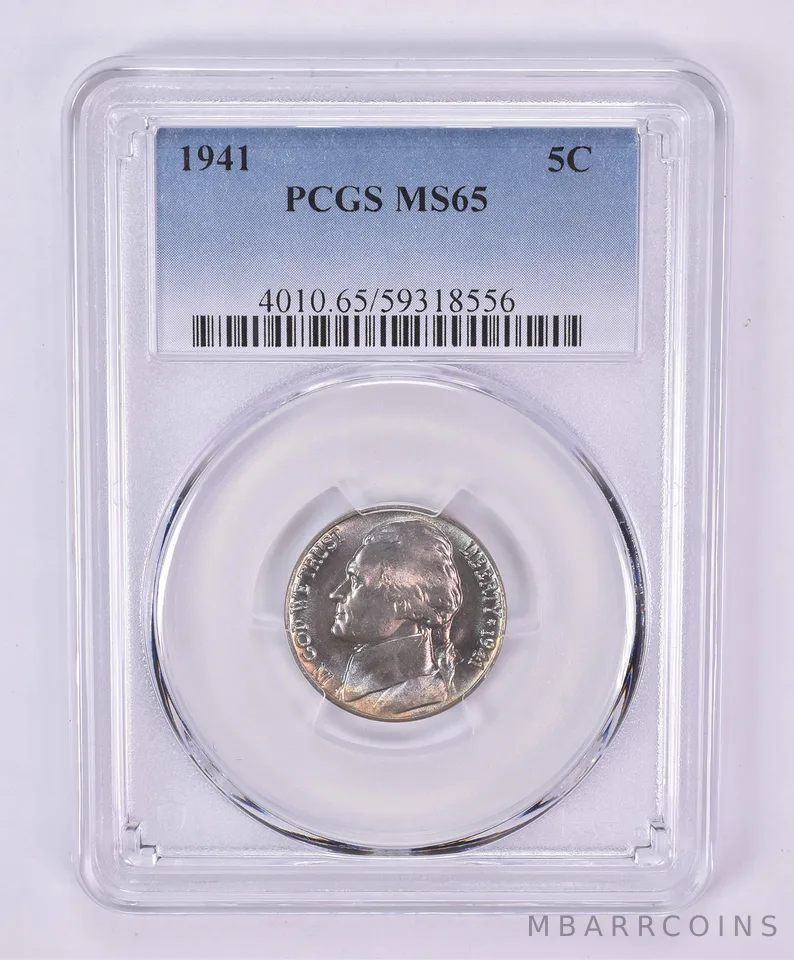 1941 Jefferson Nickel MS65 PCGS Beautiful Tone *1148