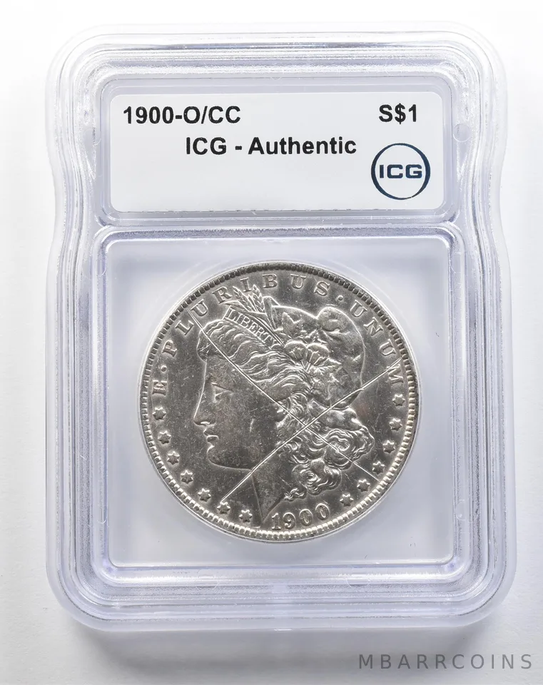 1900-O/CC Morgan Silver Dollar Authentic ICG *3823