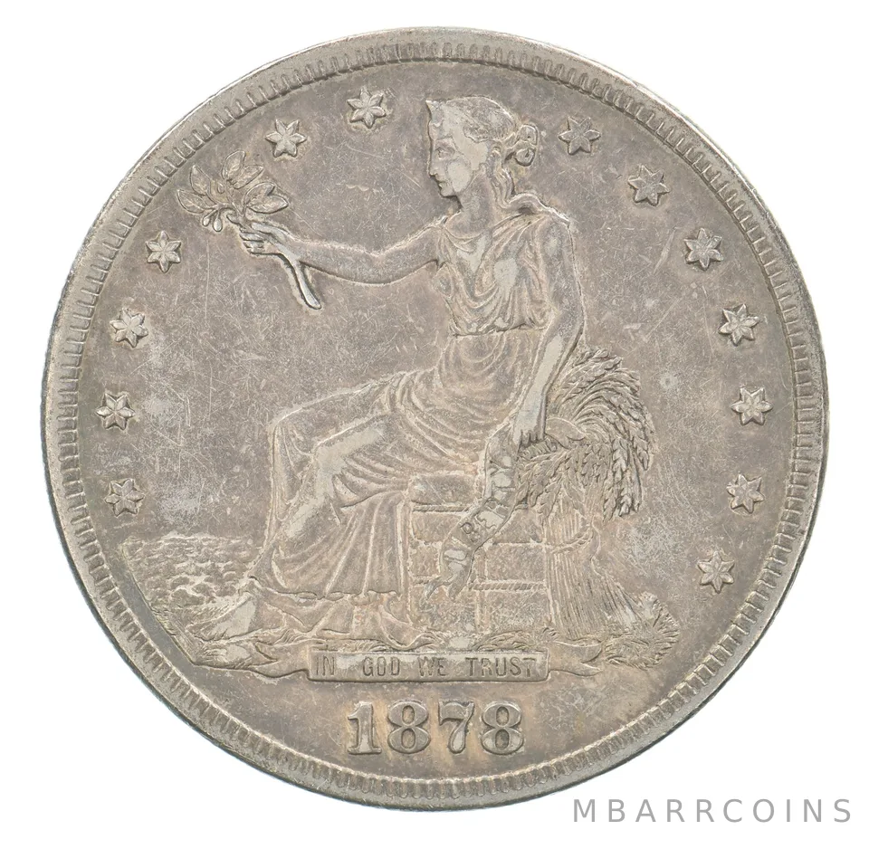 1878-S Seated Liberty Trade Dollar Beautiful Tone *5161