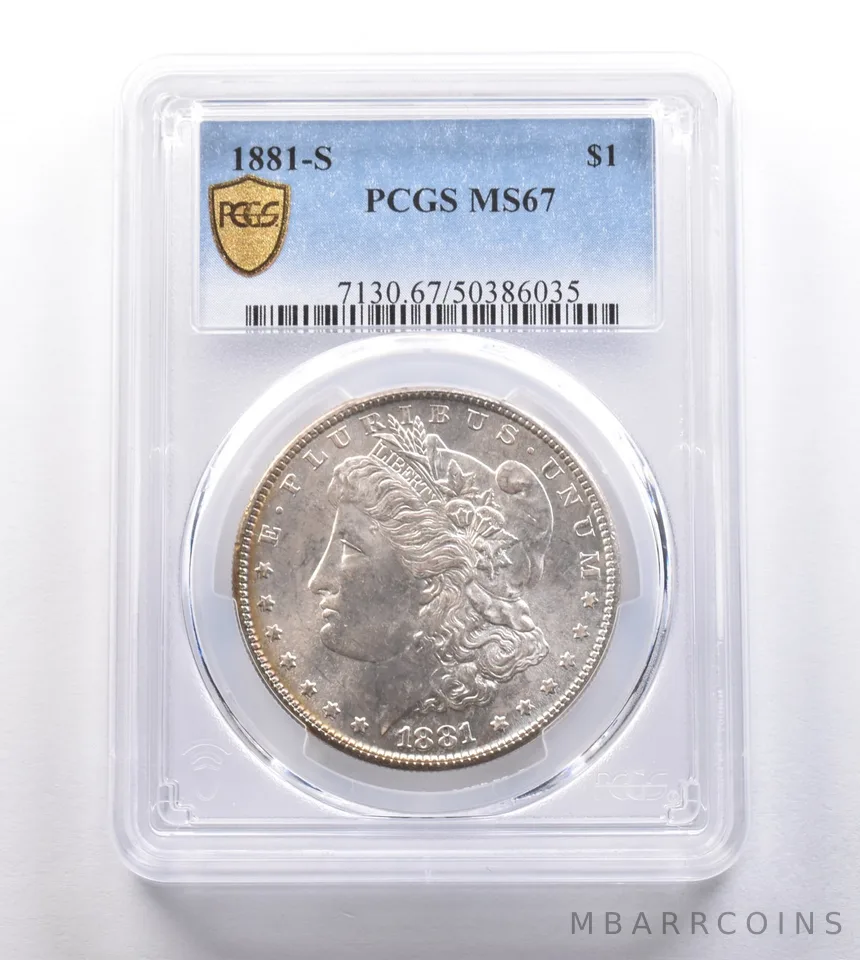 1881-S Morgan Silver Dollar MS67 PCGS PQ *6236