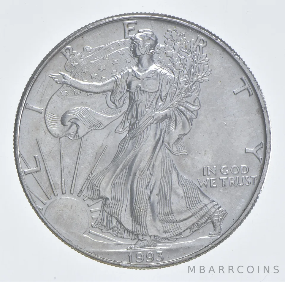 Better Date 1993 American Silver Eagle 1 Troy Oz .999 Fine Silver *048