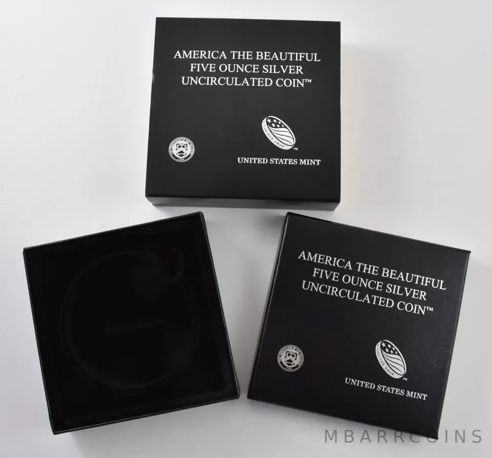 OGP America The Beautiful 5 Oz Silver Quarter Unc BOX - NO COIN