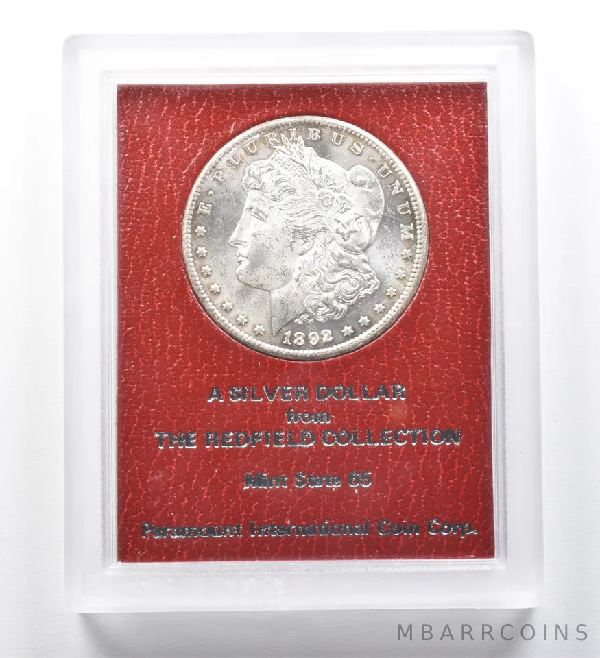1892-CC Morgan Silver Dollar Redfield Collection *0258